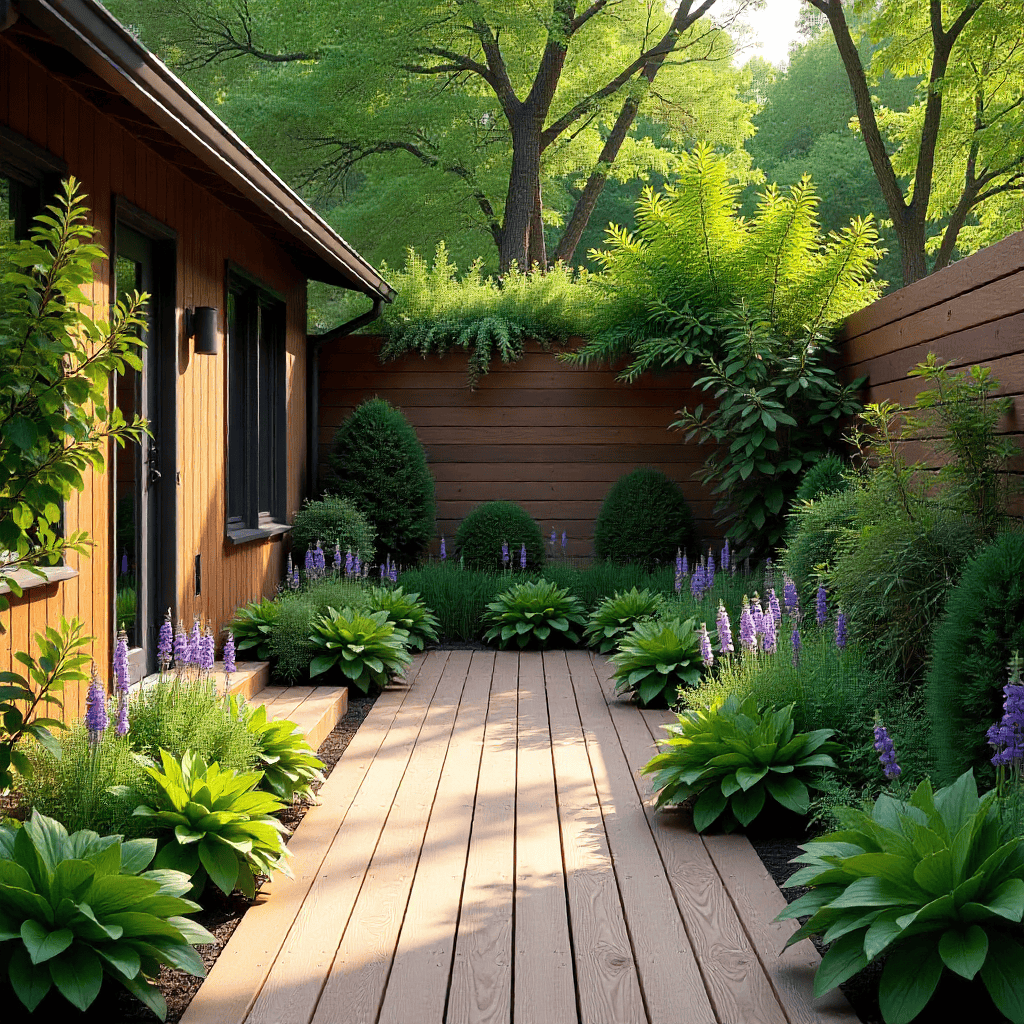 Modern backyard renovation