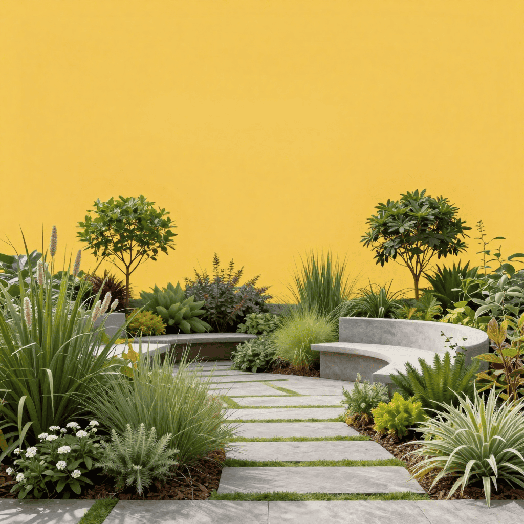 Terraced garden design